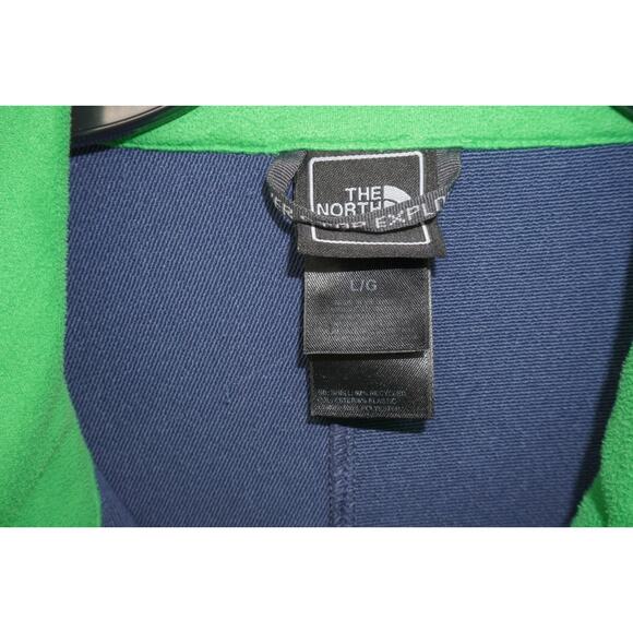 The North Face Apex Softshell Jacket Blue Green Trim Windproof Men’s Large - Picture 7 of 13